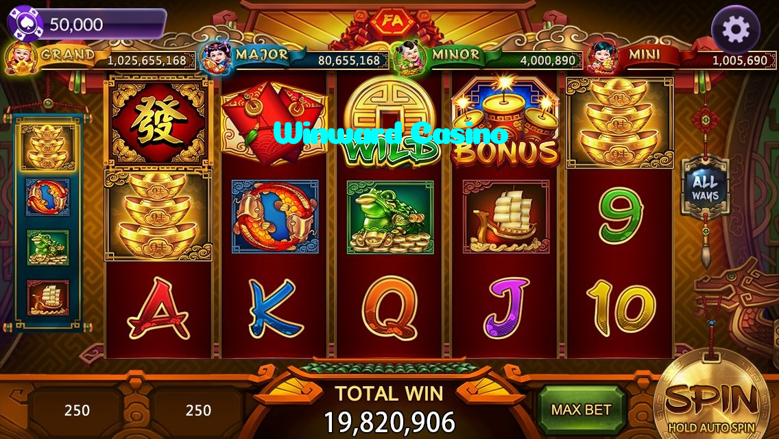 available types of Winward Casino bet including pre-match live express and system bets